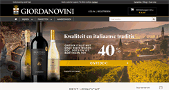 Desktop Screenshot of giordanowijnen.nl